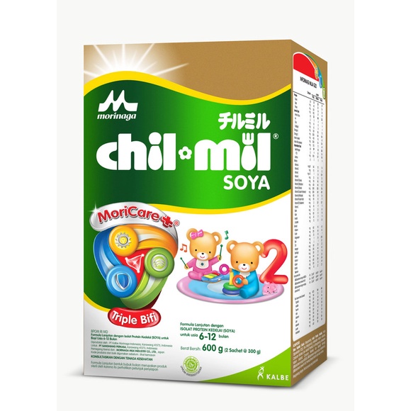 Chil Mil Soya 600 g Susu Formula Bayi 6-12 Bulan