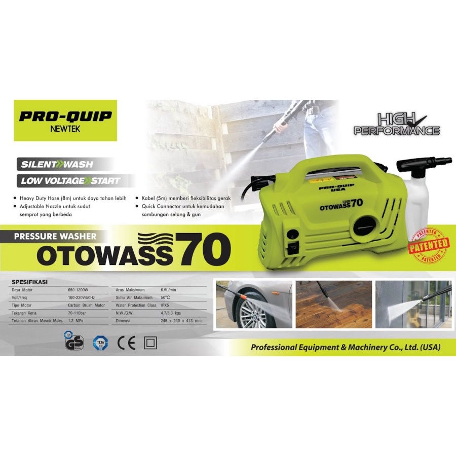 Jet Cleaner Proquip Ottowash 70