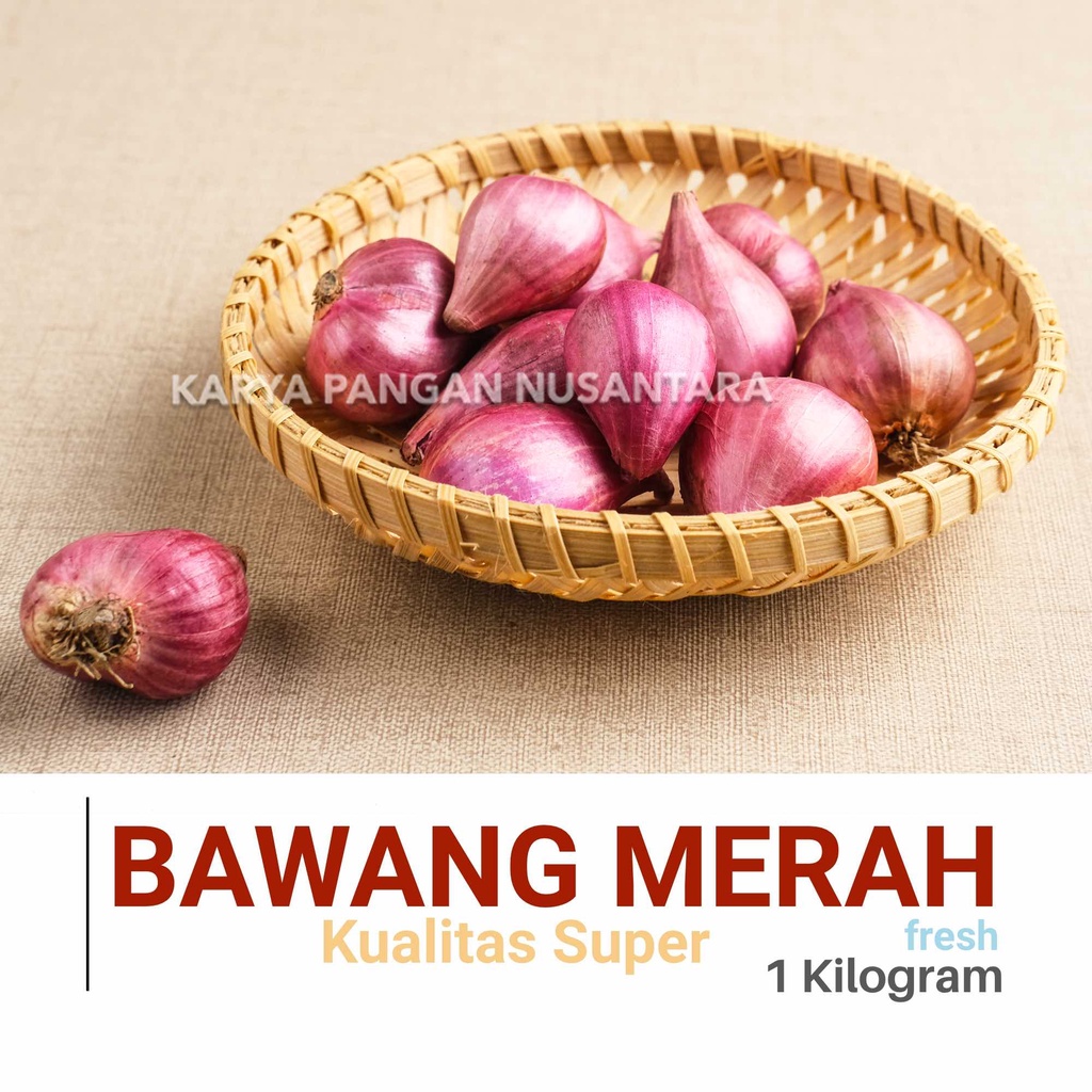 

BAWANG MERAH SEGAR 1 KG BRAMBANG KUALITAS SUPER FRESH 1 KILOGRAM