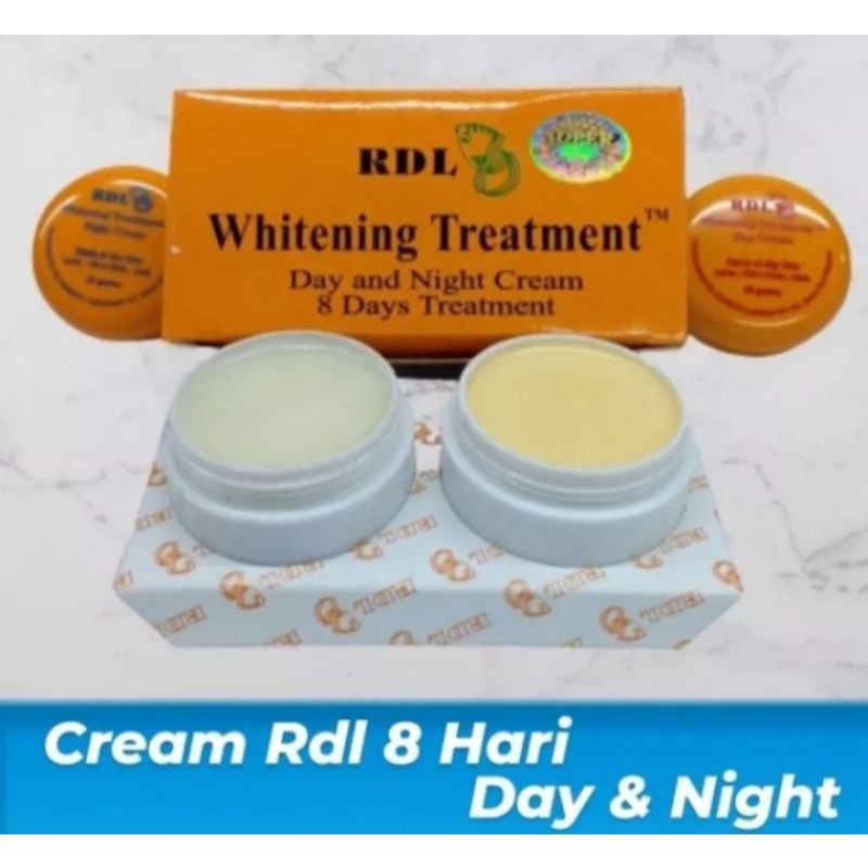 CREAM RDL 8 HARI ORIGINAL/Cream whitening  siang malam