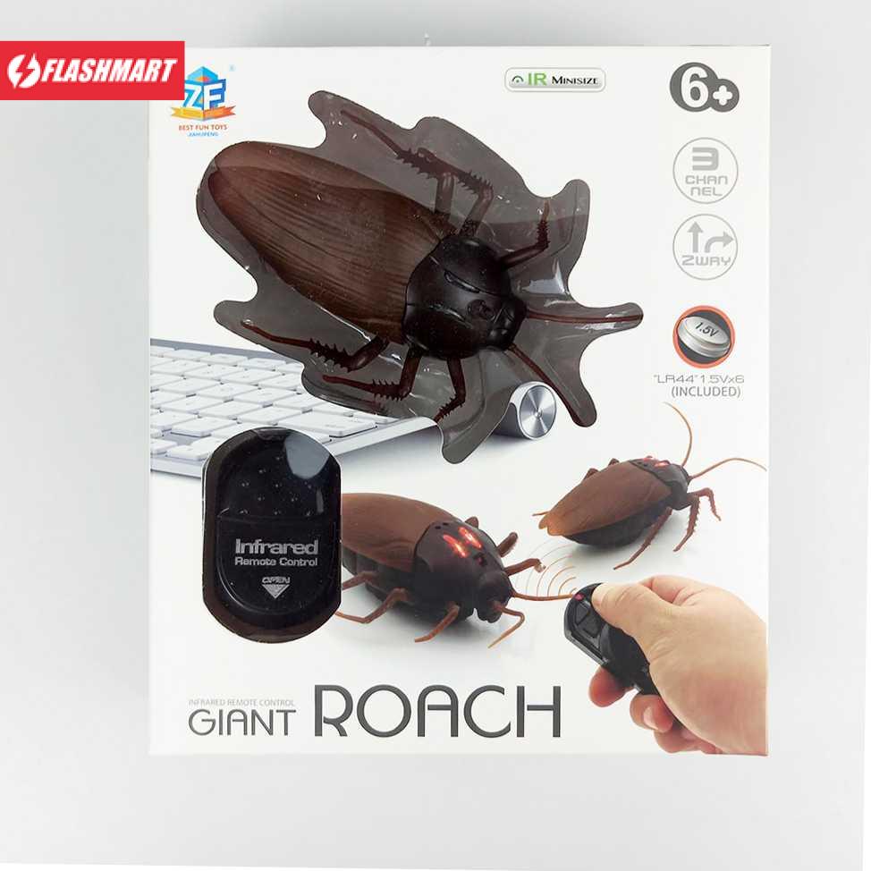 Flashmart Giant Roach Mainan Prank Kecoa Dengan Remot Kontrol - H1