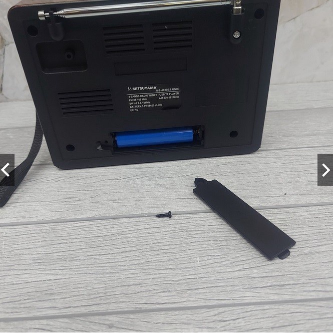 RB Radio Speaker Jam Senter AUX Mitsuyama MS-4020BT UNIX 3" Woofer Cas/Radio Speaker Cas