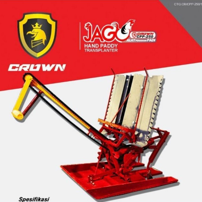 Best Seller Mesin Alat Tanam Padi Manual Crown