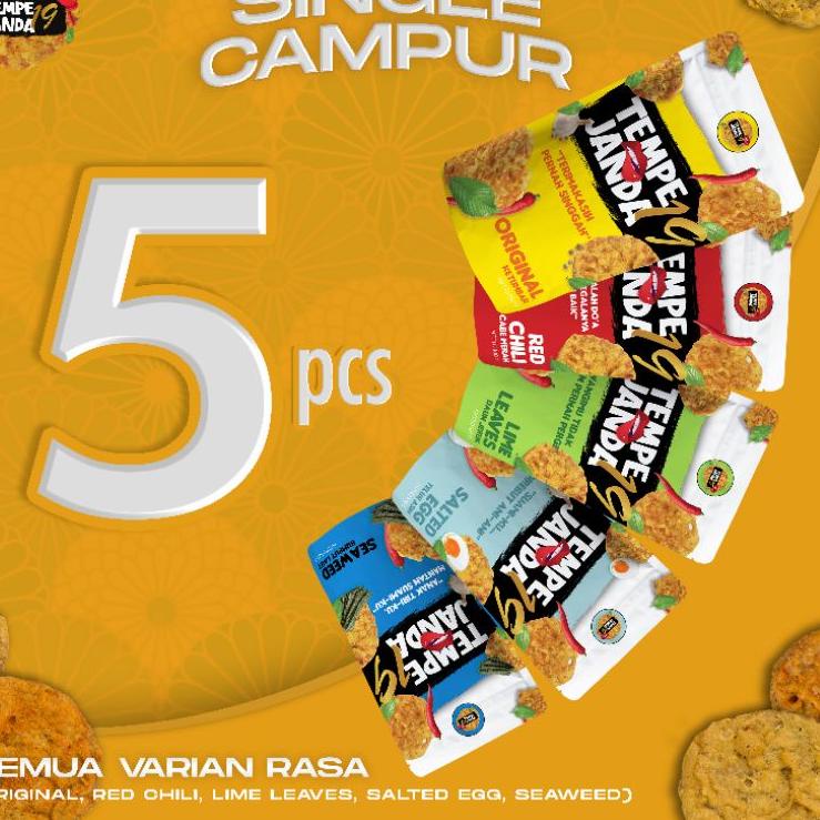 

✽ Snack Keripik Tempe Janda19 Paket Single Campur (Isi 500gr) ♠