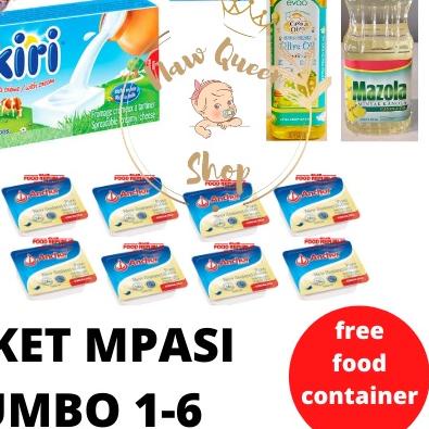 

✥ PAKET MPASI LENGKAP JUMBO ( BELCUBE + KIRI + BABYBEL + CASA DI OLIVA / EVOO + MAZOLA + ANCHOR) ♕