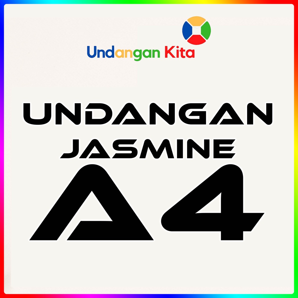 

Undangan Pernikahan Jasmine UKURAN JUMBO A4 Undangan Kita Jakarta