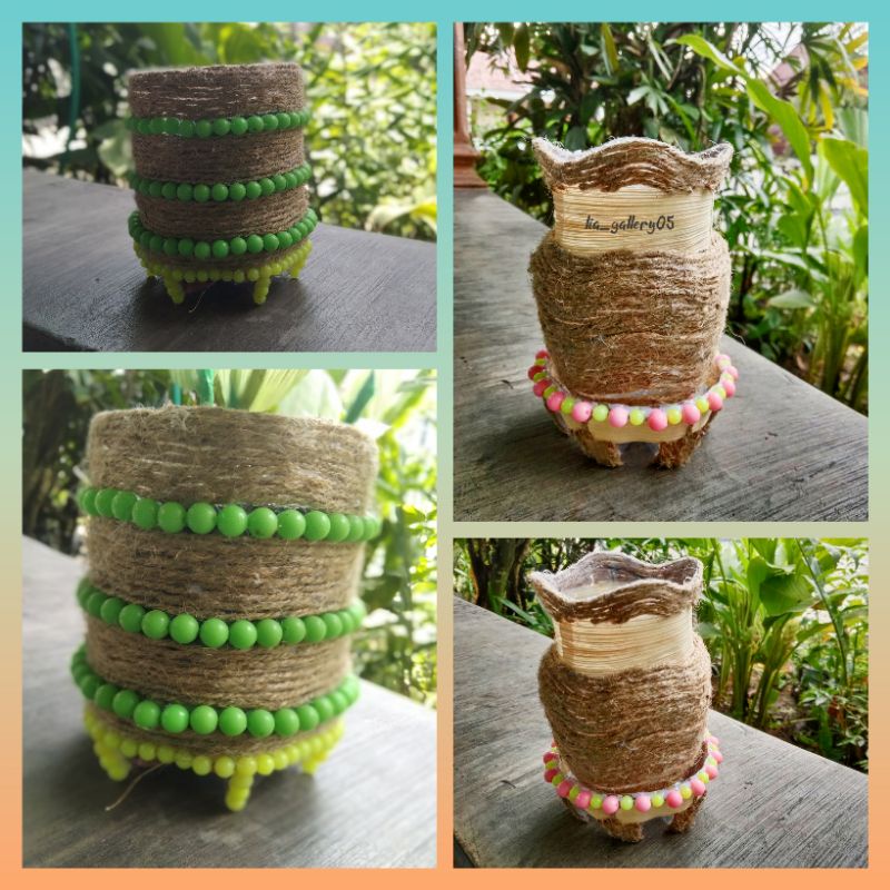 Prakarya botol bekas (vas/tempat pensil)