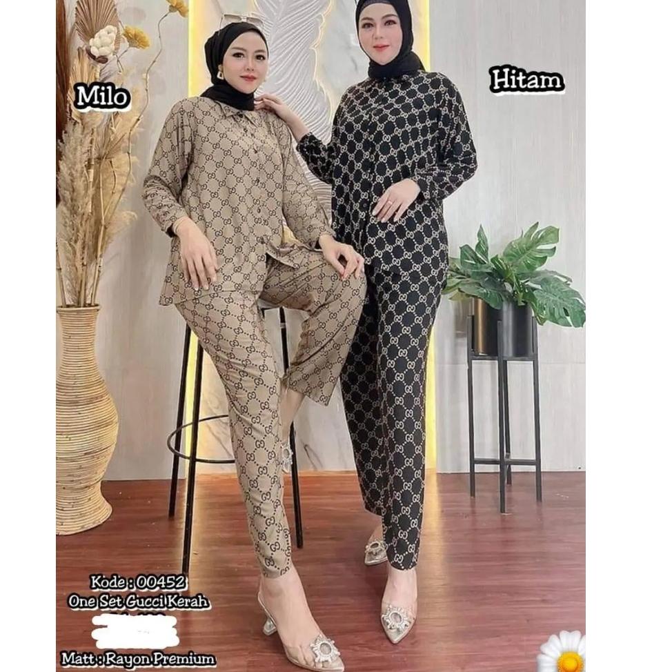 HARGA TERMURAH Piyama Rayon Premium - One set wanita - One Set Kekinian - Set baju tidur - Set rayon