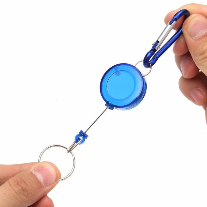

Gantungan Kunci Retractable Keychain Flexible Yoyo Tarik ID Card Pintu