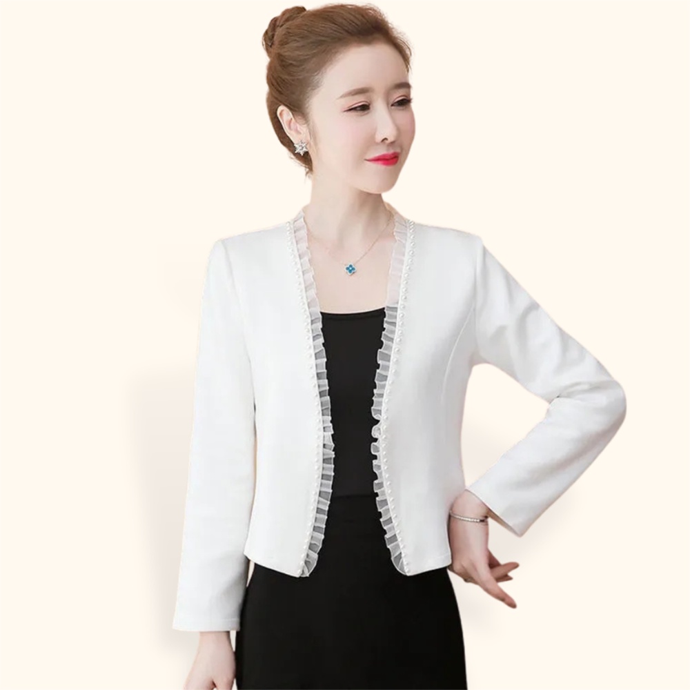 Blazer Kerja Kantor Wanita Gaya Korea variasi renda model Terbaru - XSHOP Haerin