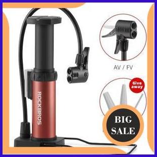 perkakas ROCKBROS 4522L POMPA SEPEDA POMPA POMPA INJAK SEPEDA ORIGINAL ALUMINUM FOOT PUMP 140ZZ3