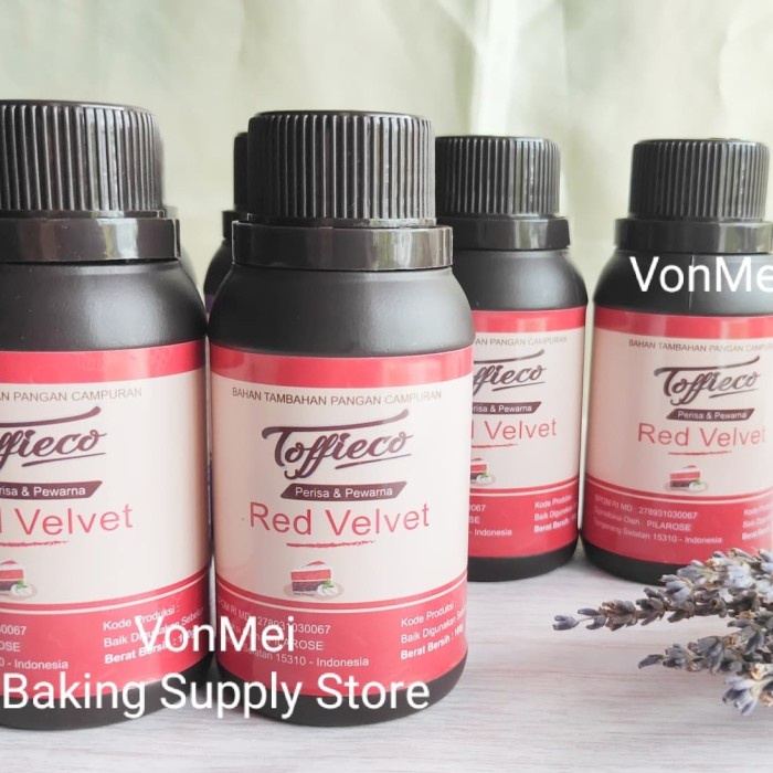 

TOFFIECO RED VELVET PASTE PERISA PASTA RED VELVET MERAH 100 GR WANGI