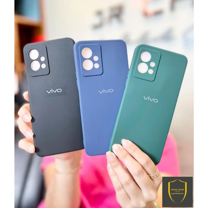 BARA | New! Case Vivo Candy Case Macaron soft Micro Fiber Bludru Anti Jamur Y01 Y12 Y12S Y15 Y15S Y17 Y20S Y21S Y21T Y30 Y30i Y33S Y33T Y50 Y55 Y75