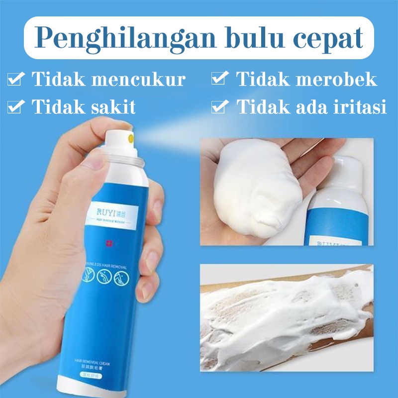 Penghilang Bulu ketiak Penghilang Bulu Baju  Hair Removal 120ml Hair Removal Spray Penghilang Bulu Kemaluan Wanita Ketiak, Dada, Kaki Dan Tangan Krim Penghilang Bulu Tidak Ada Flek Hitam