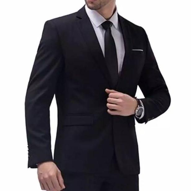 Jas Pria Hitam Jumbo size XL, XXL,XXXL, XXXXL, XXXXXL Termurah