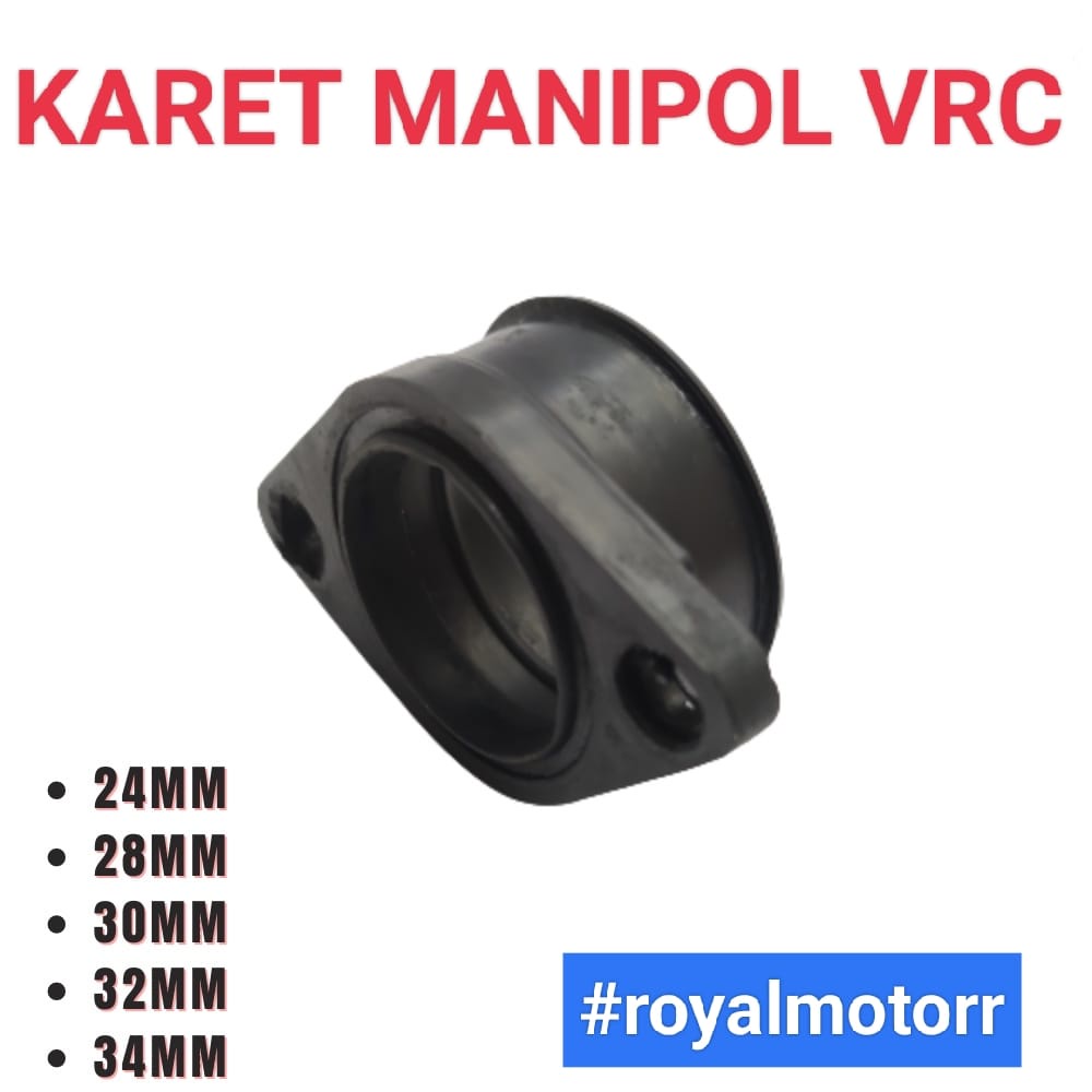 KARET INTAKE MANIPOL MANIPUL RACING VRC MODEL BAUT / KUPING KANAN KIRI UKURAN PE 24mm 28mm