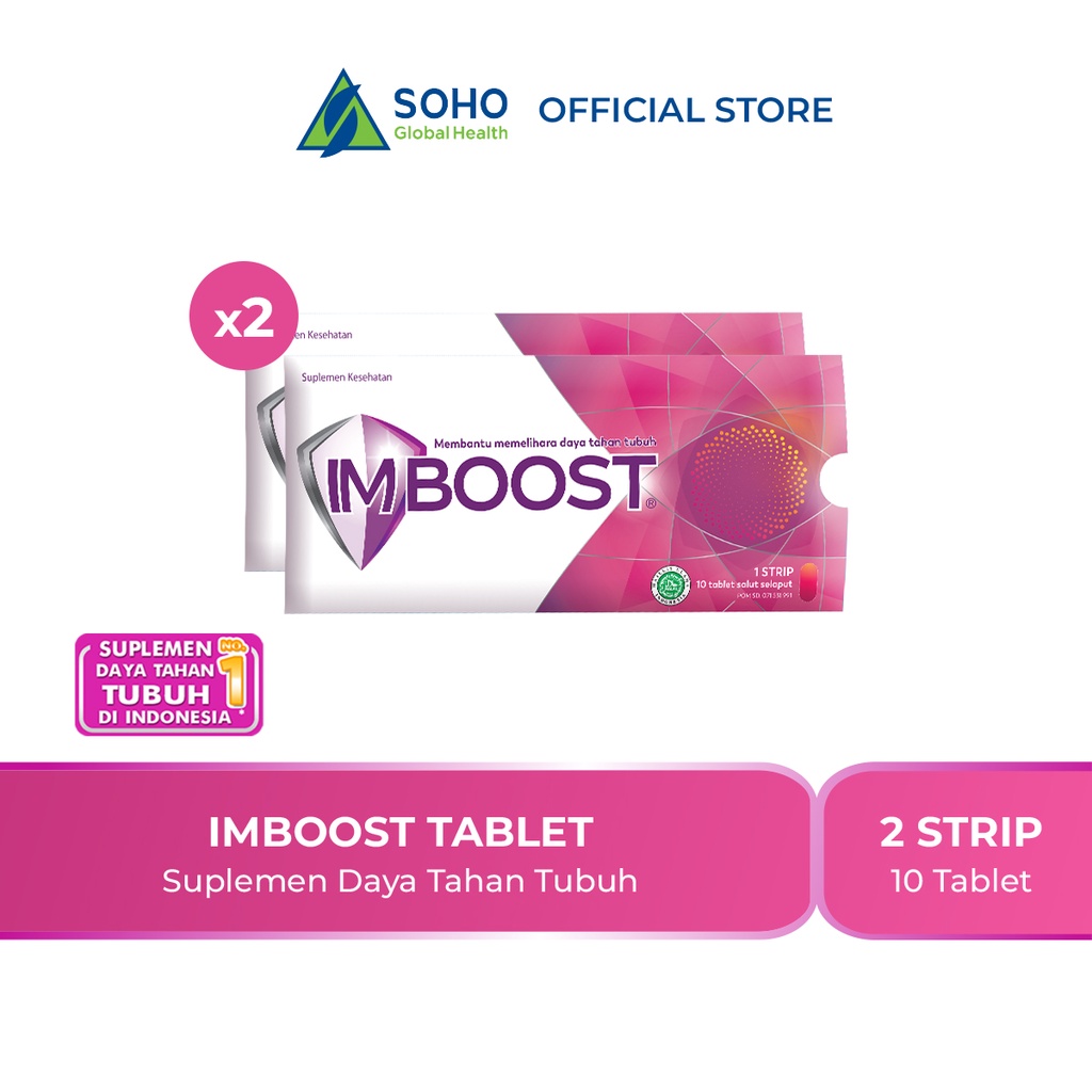 Imboost Tablet Daya Tahan Tubuh/Immunity Booster - 2 Strip - @10 Tablet