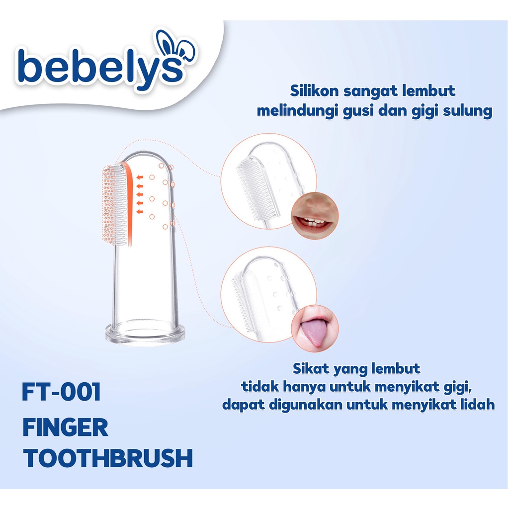 TOKO LIELYS / BEBELYS FINGER TOOTHBRUSH SIKAT LIDAH DAN GIGI BAYI