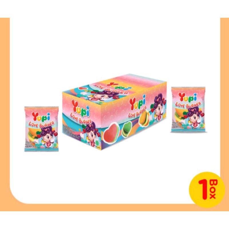 

Box - Yupi Love Burger Permen Gummy