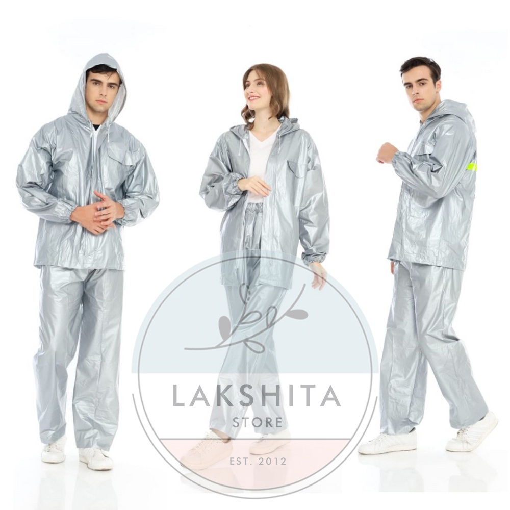 Jas Hujan Pria Dan Wanita Setelan Lengan Panjang Dewasa Model Korea Keren Motif Polos Lucu Harga Murah Ukuran Jumbo Bahan PVC Tebal Anti Air Rembes Original Merk Bromo Warna Hitam Putih Silver Biru Promo Diskon Bergaransi Terbaik Terbaru 2023