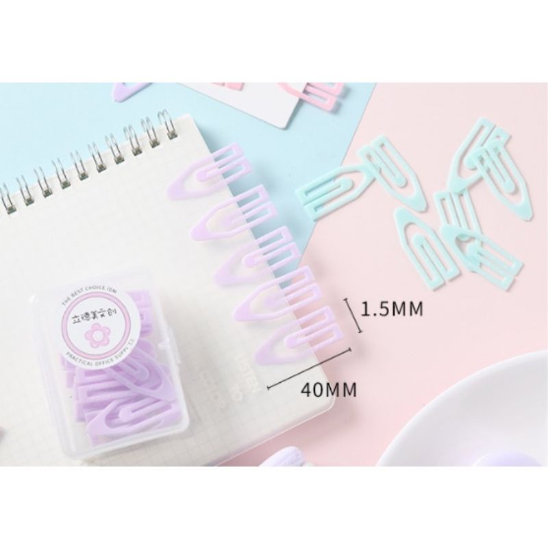 

KIYOWO 5 PCS BOAT NEEDLE CLIP PAPER WARNA MACARON AESTHETIC