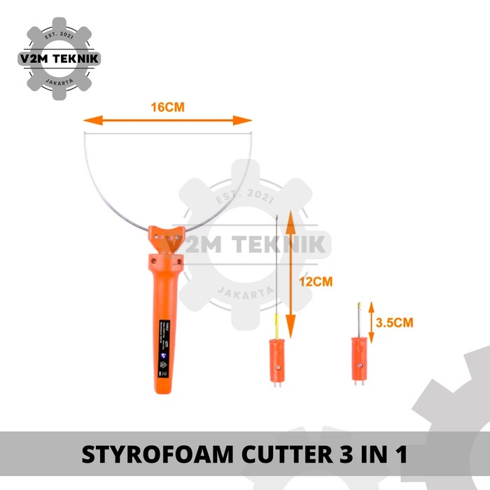 

Best Seller Styrofoam Cutter3In1 - Alat Pemotong Gabus Busa - Hot Wire Foam Cutter