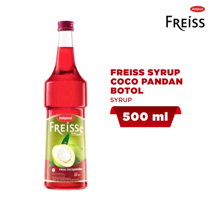 

Indofood Freiss Syrup Rasa Coco Pandan 460 Ml