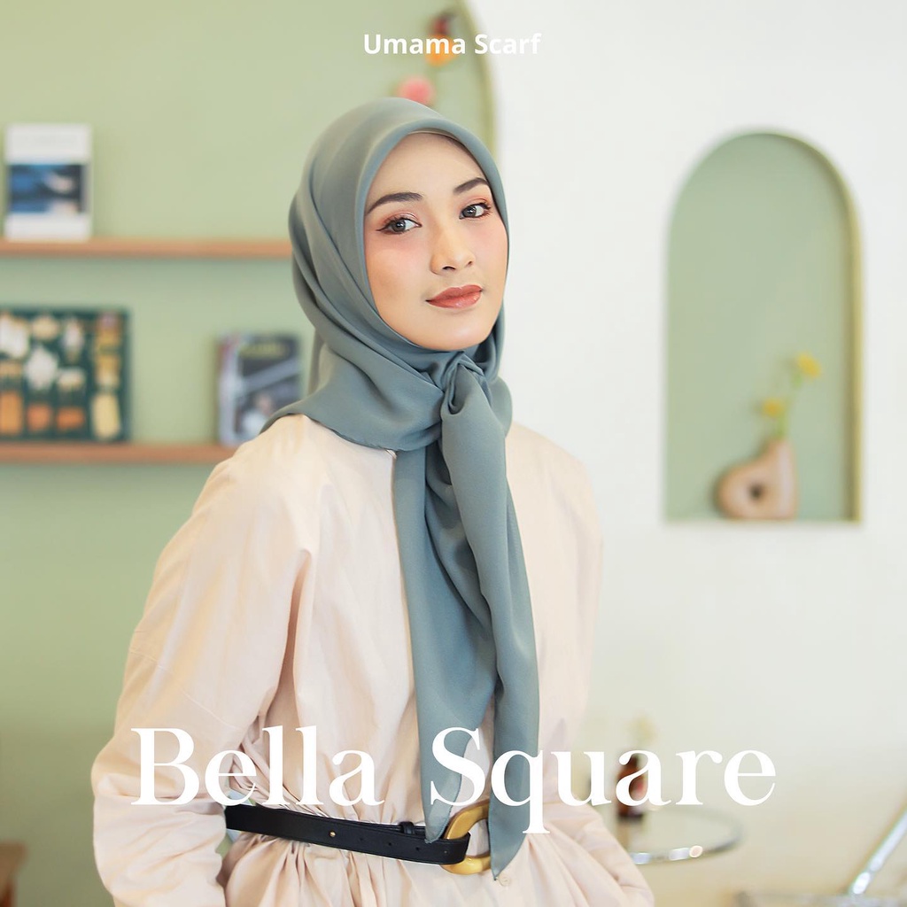 Umama Scarf - Kerudung Polos Jilbab Segi Empat Hijab Daily Bella Square