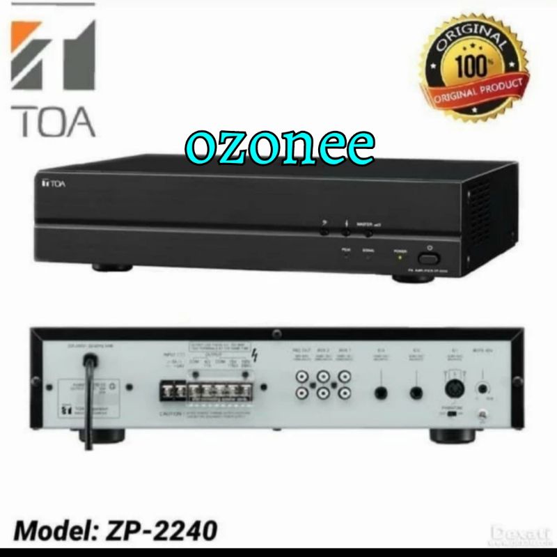 POWER AMPLIFIER TOA ZP 2240 POWER AMPLI TOA ZP2240 240 WATT ORIGINAL