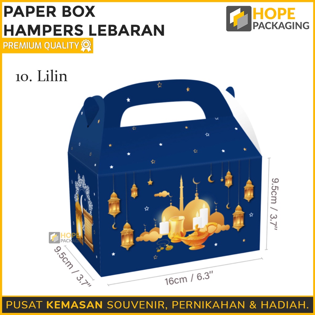 Paper Box Packaging Kotak Kue Lebaran muat 2 toples kotak 250gram Hampers Lebaran / Dus Kue Parcel Lebaran