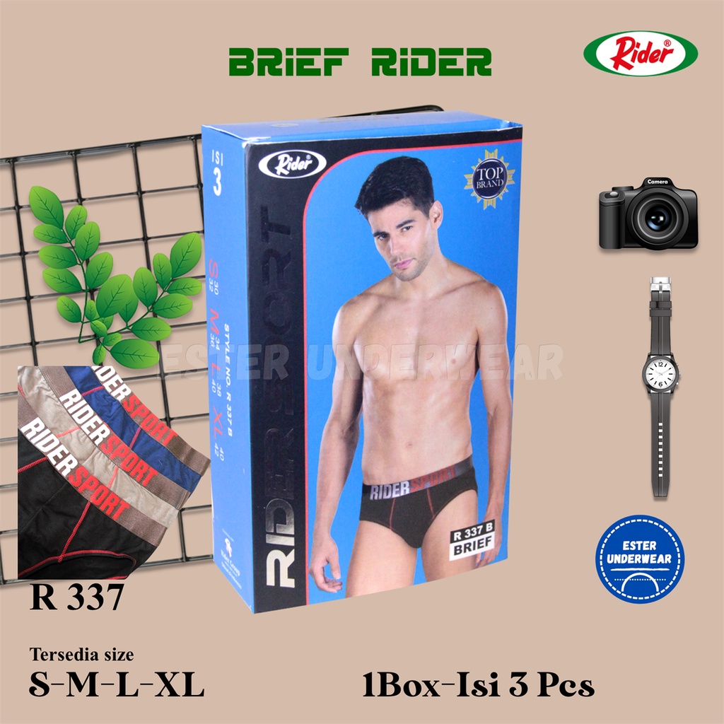 Celana Dalam Pria Rider Sport R 337 Isi 3Pcs/Pack