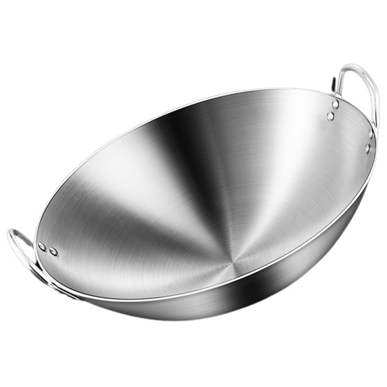 Wajan Stainless Steel cm - Kuali Stainless Steel - Wajan Harden - Wajan Anti Lengket - Wajan Penggor