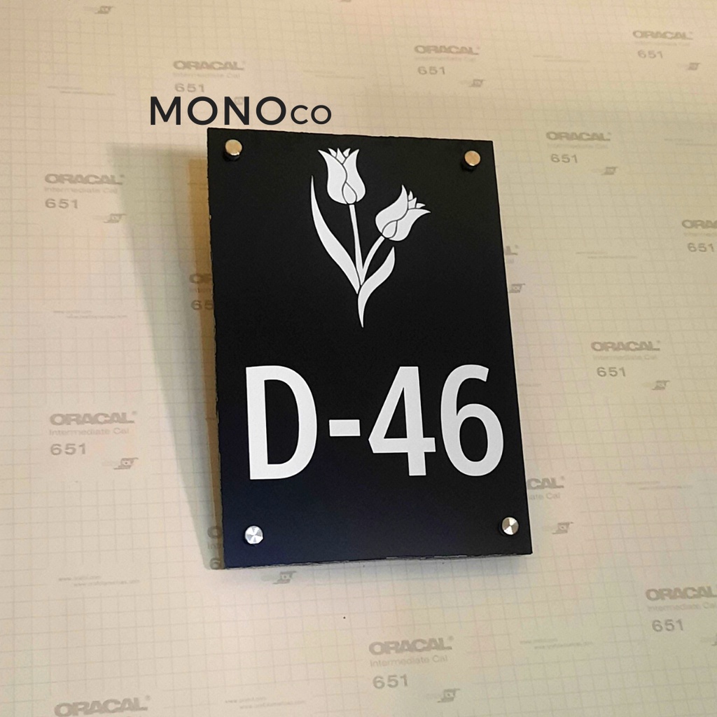 Nomor Rumah Minimalis Plat Papan Alamat Rumah
