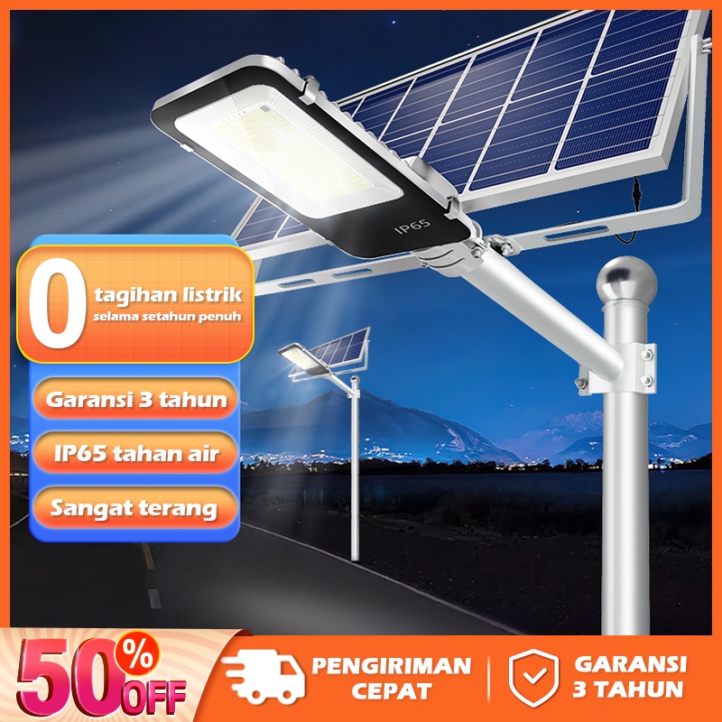 Lampu Jalan Tenaga Surya Led Solar Street Lights Outdoor Lampu Solar Cell Panel Surya for Garden Patio Path Yard