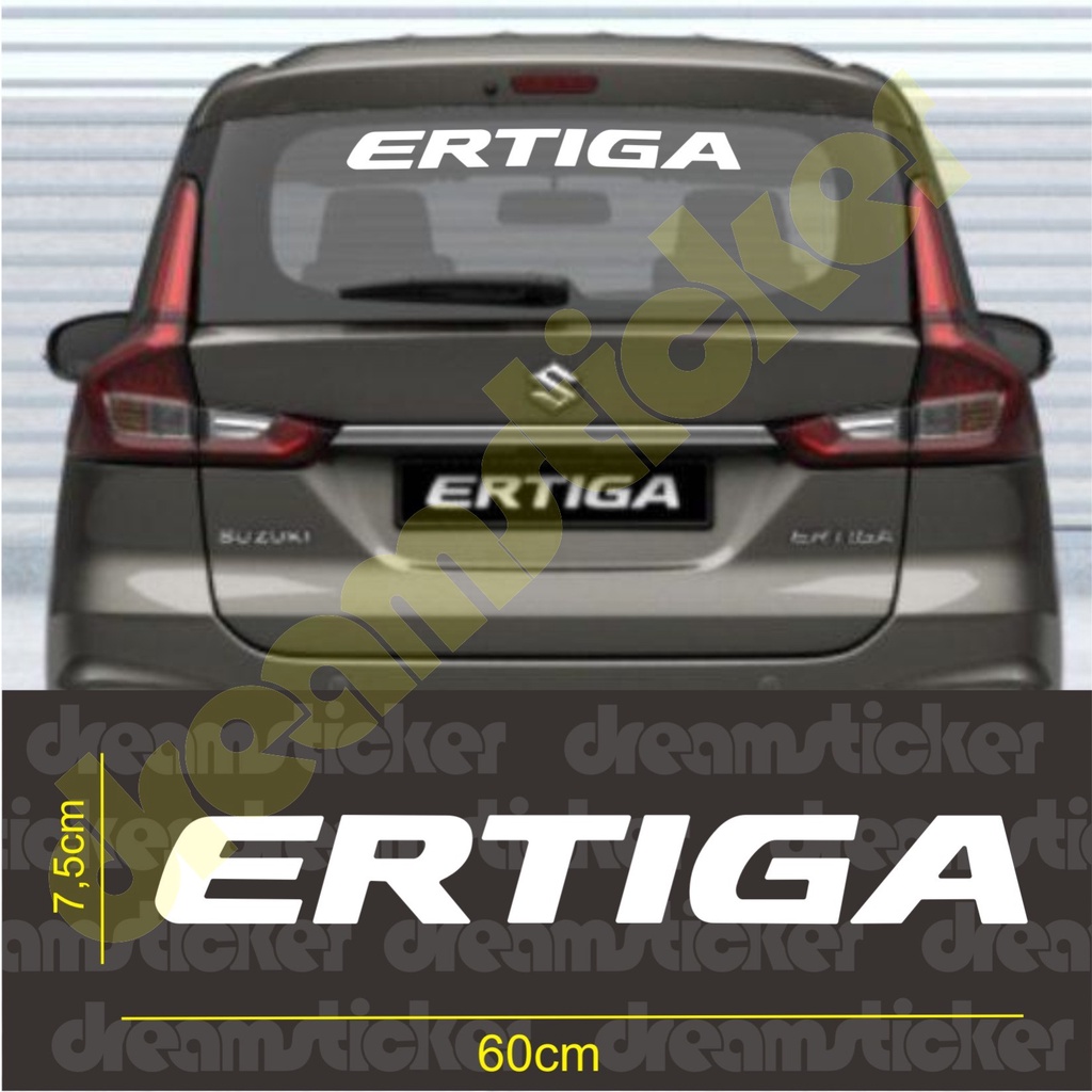 Sticker Stiker Mobil Suzuki Ertiga Kaca Belakang