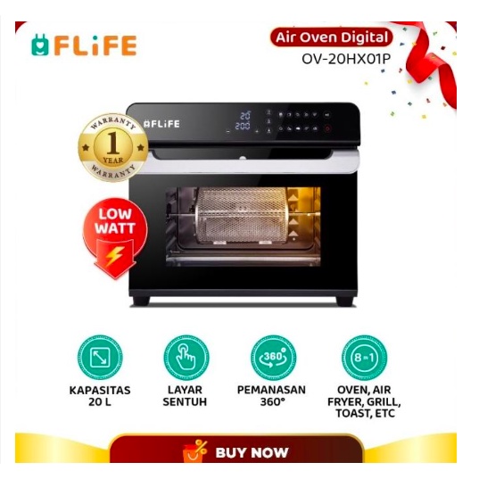 [ FLIFE ] Flife Digital 20 Liter Air Oven Smart Control OV-20HX01P FREE GIFT!!