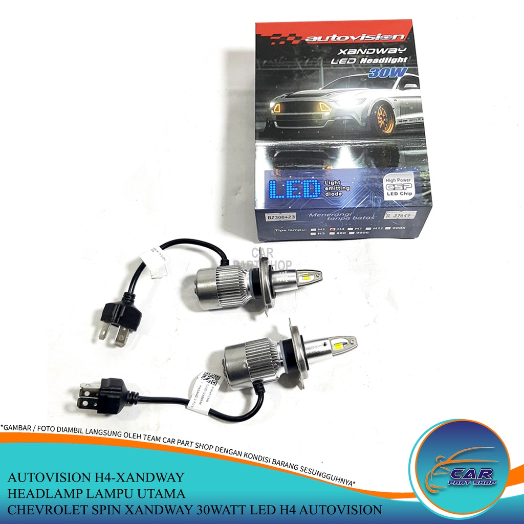 HEADLAMP LAMPU UTAMA CHEVROLET SPIN XANDWAY 30WATT LED H4 AUTOVISION