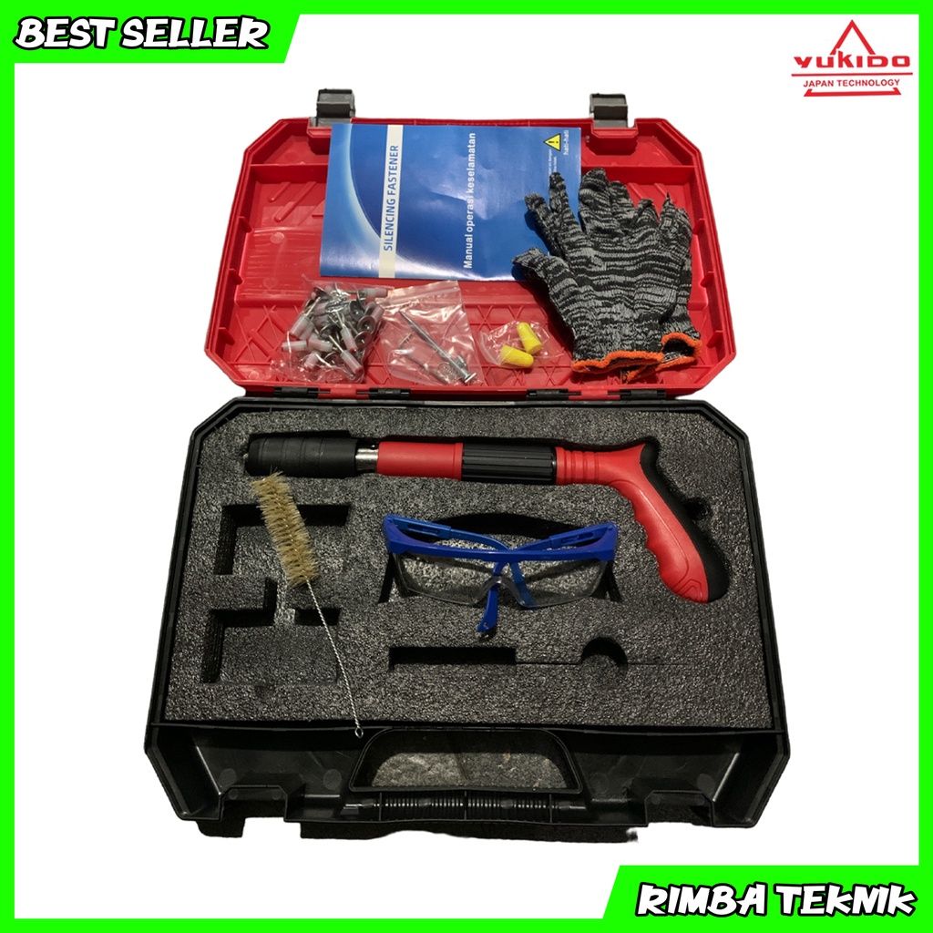 YUKIDO Alat pistol Paku Tembak Beton / Nails gun / Fastening Gun Pistol untuk Paku tembak beton baja / Alat multifungsi