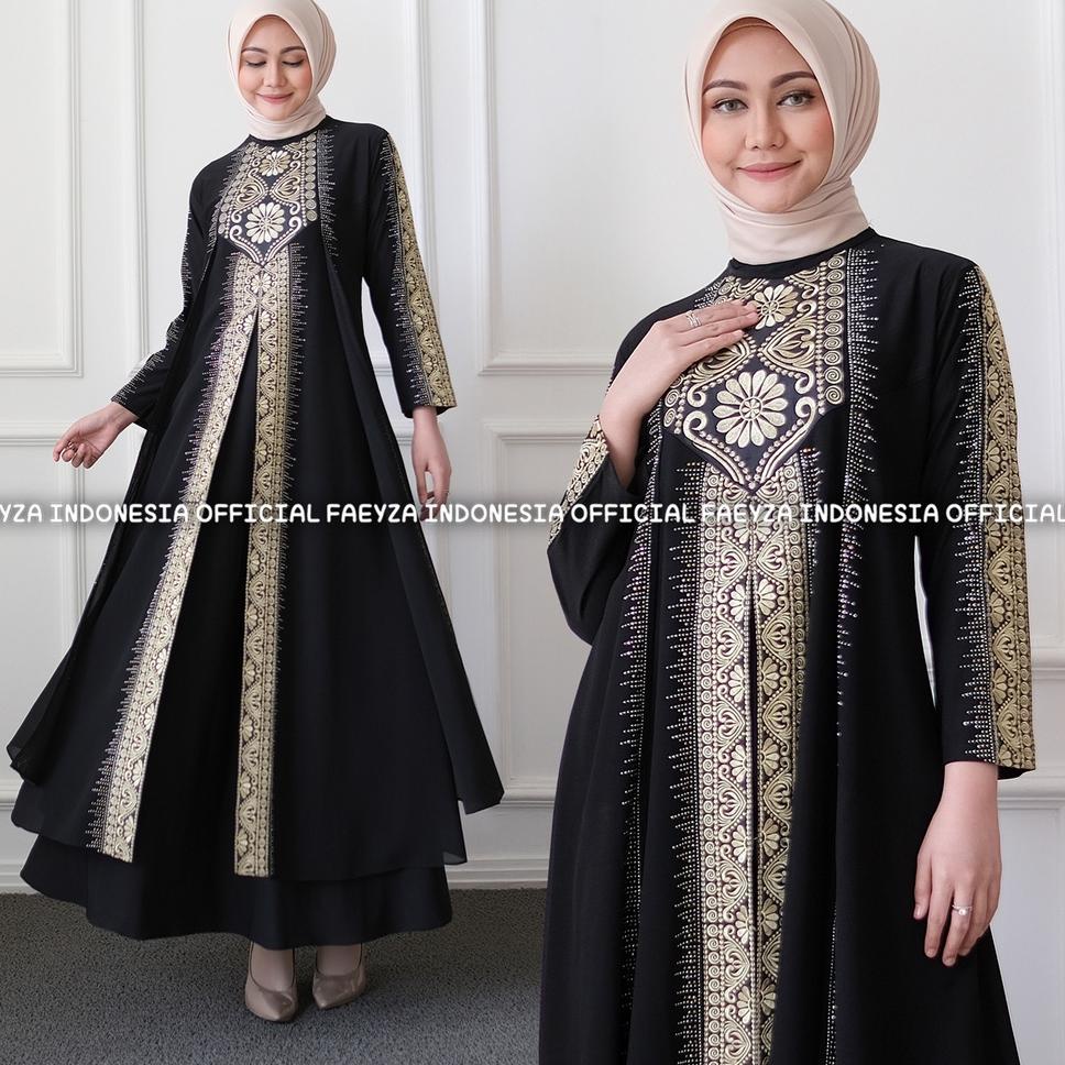 LANGSUNG ATC Gamis Abaya Turkey 1062 Hawa Mega Store Farzolla 2 Longdress Busana Muslimah