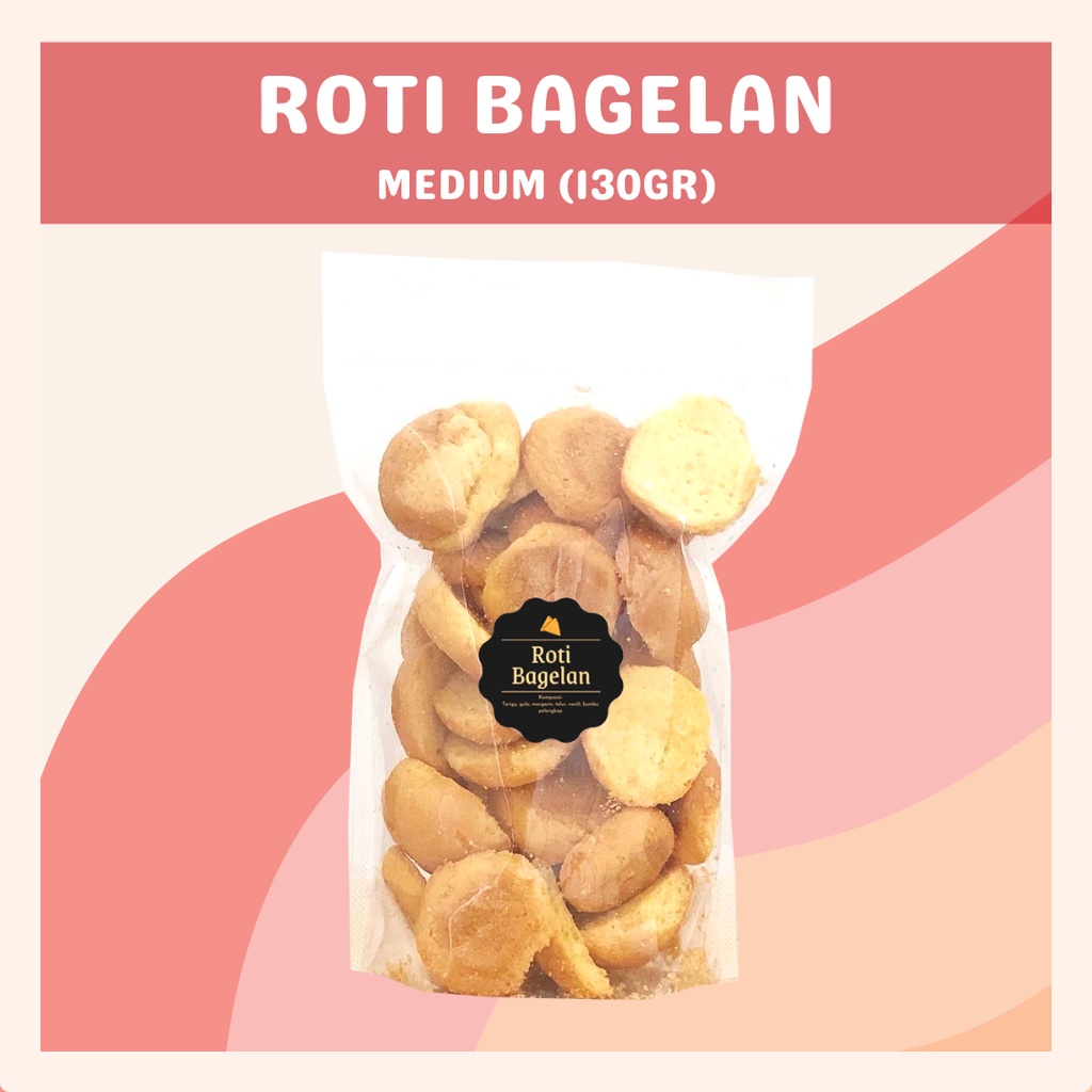 [DELISH SNACKS] Roti Bagelan (M) 120gr / Snack Cemilan / Camilan Manis Makanan Ringan Bagelen