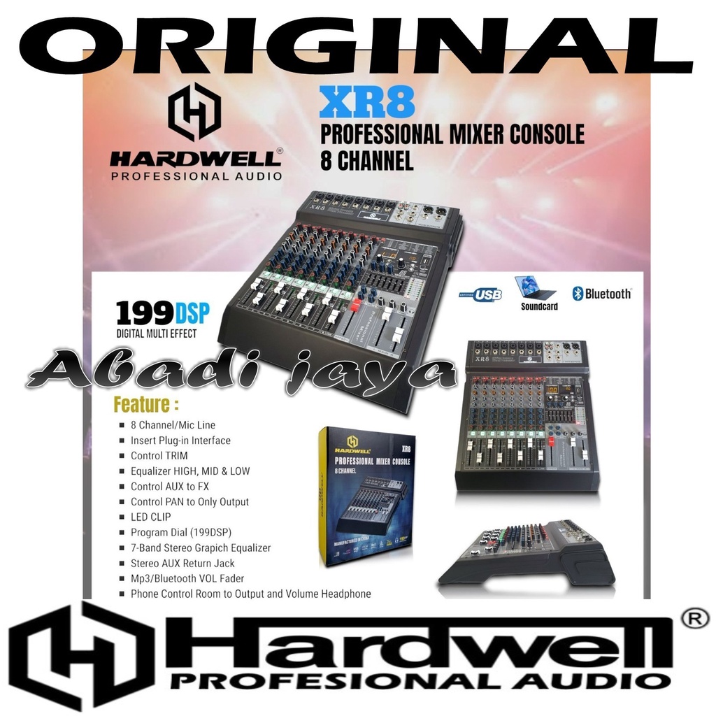 mixer hardwell xr8 hardwell xr 8 8 channel original