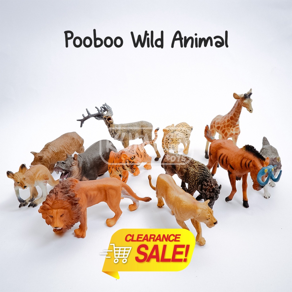 Mainan Hewan Liar | Wild Animal Series Pooboo