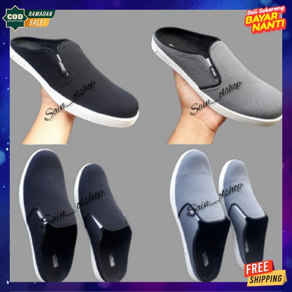 Sandal Pria Casual Shandal Cowok Dewasa Murah Sendel Peria Premium Sendal Lebaran Terbaru 2023 Sndal