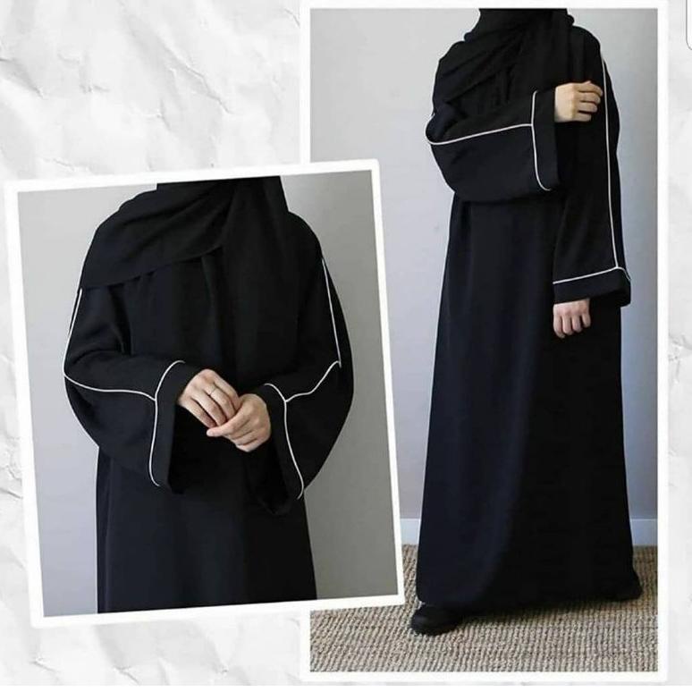 Abaya Atika Busui List Exclusive Casual Gamis Hitam Arab Saudi Turkey Kualitas Boutique {MME.20Fe23х