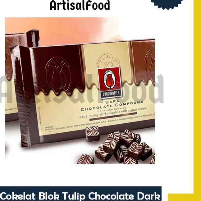 

❈ Tulip Dark White Milk dcc Compound Chocolate Coklat Cokelat Batang 1kg ASLI 1 kg ❀