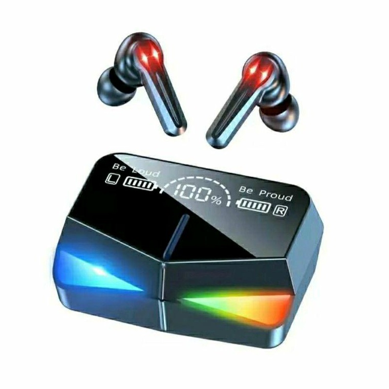 Headset Bluetooth Gaming TWS M28 Dual Mode BT V5.1 Earphone Nirkabel