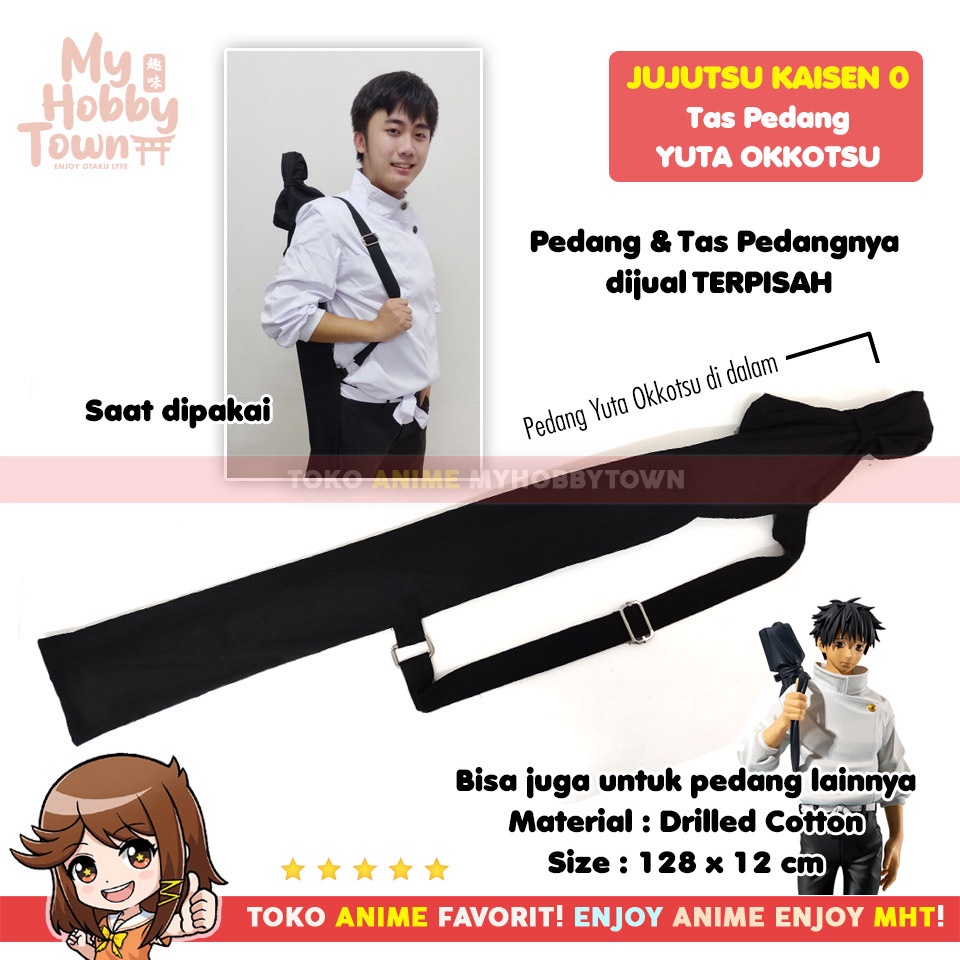 Tas Sarung Pedang Hitam Yuta Okkotsu Jujutsu Kaisen