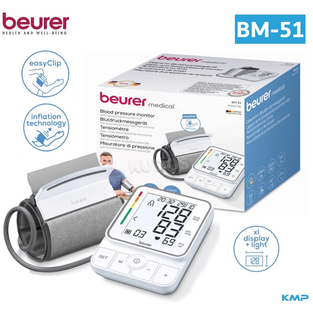 beurer BM-51 easyClip Tensimeter Digital Alat Tensi Darah beurer BM51