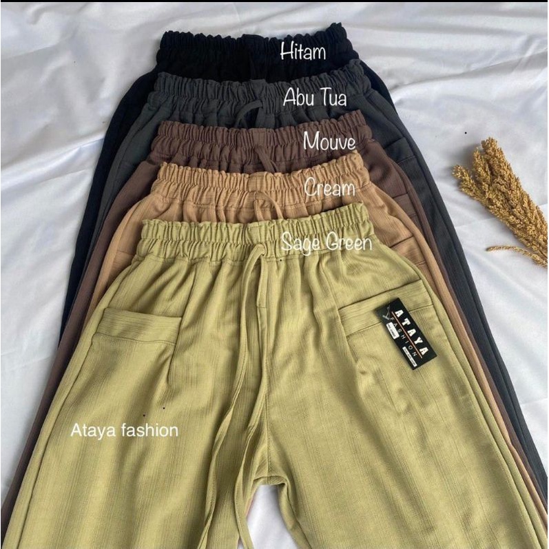 celana Haruka knitt premium, Haruka pants