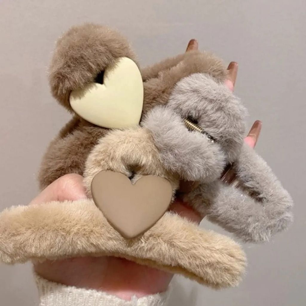 Jedai bulu love / jedai murah/ jedai bulu/ jepit bulu love/ jepit murah